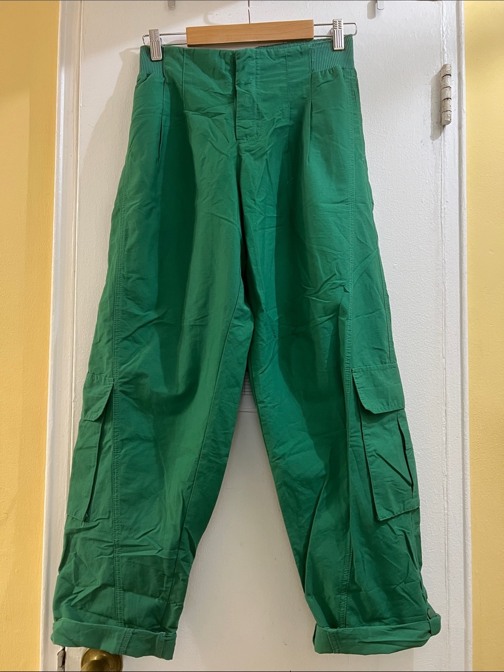 FP Movement by Free People Emerald Green Cargo Jumpsuit Pants